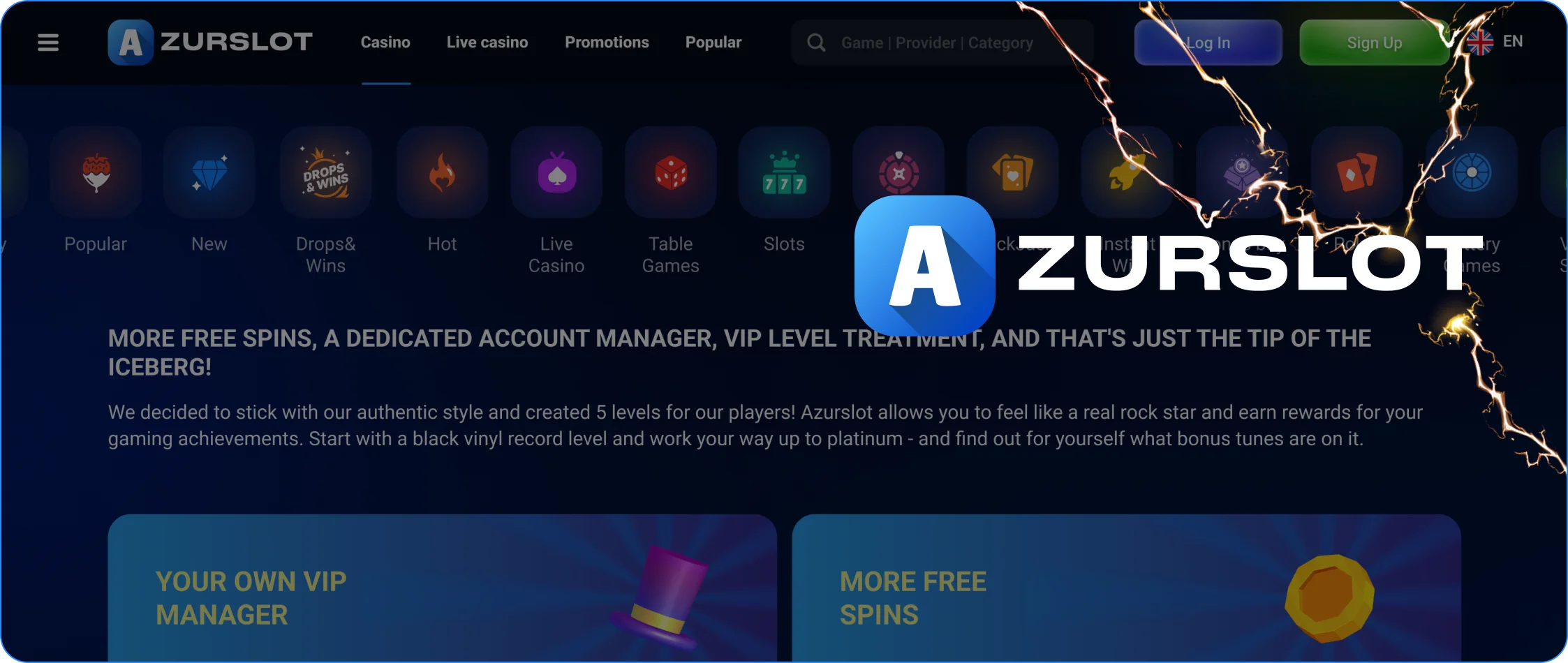 AzurSlot Casino-Plattform